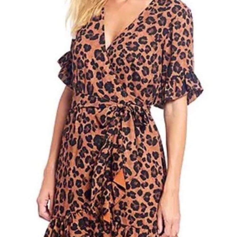 Leopard Print Wrap Dress by Gianni Bini